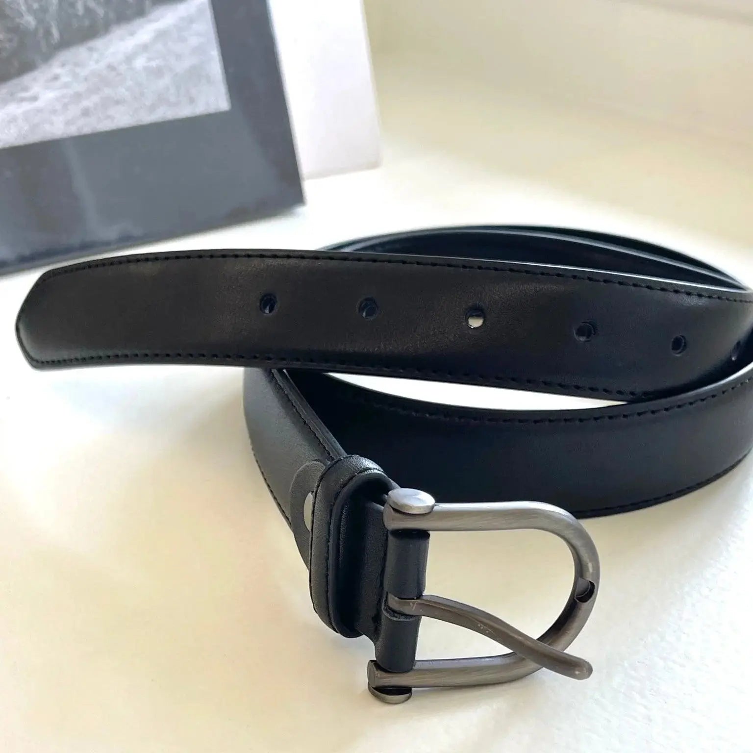 Black Leather Belt ArtsKoreanMan