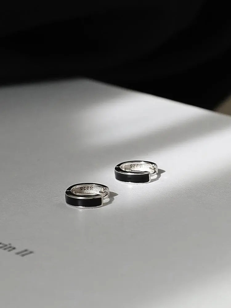 Black Ring Earrings ArtsKoreanMan