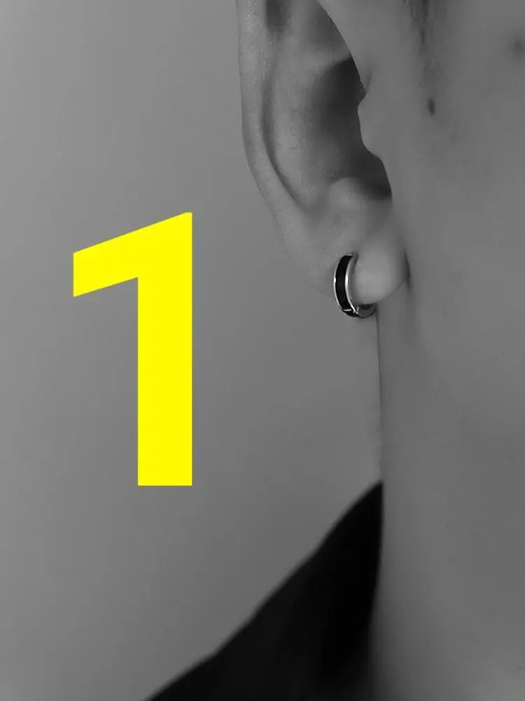 Black Ring Earrings ArtsKoreanMan