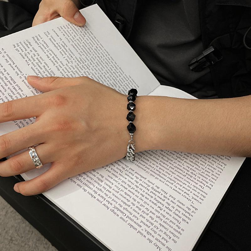 Black Stone Beads Bracelet
