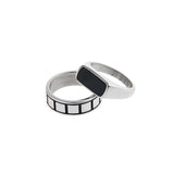 Black Titanium Steel Ring ArtsKoreanMan