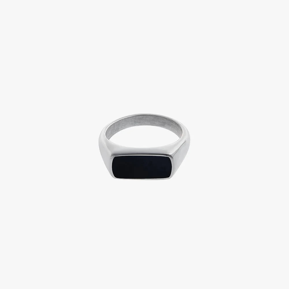 Black Titanium Steel Ring