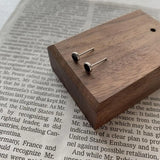 Black Round Ear Studs ArtsKoreanMan