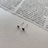 Black Round Ear Studs ArtsKoreanMan