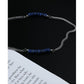 Blue Bead Stitching Necklace
