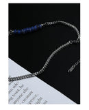 Blue Bead Stitching Necklace ArtsKoreanMan