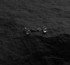 Blue Bead Stud Earrings ArtsKoreanMan