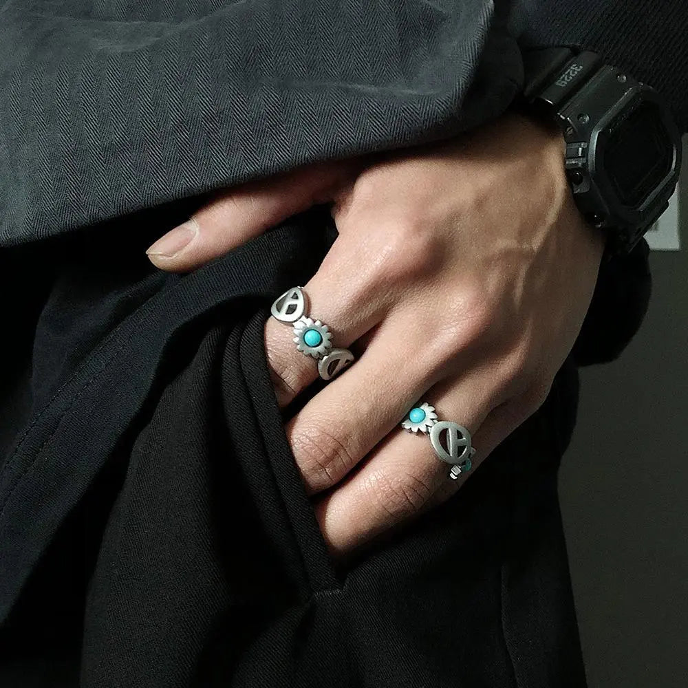 Blue Turquoise Ring ArtsKoreanMan