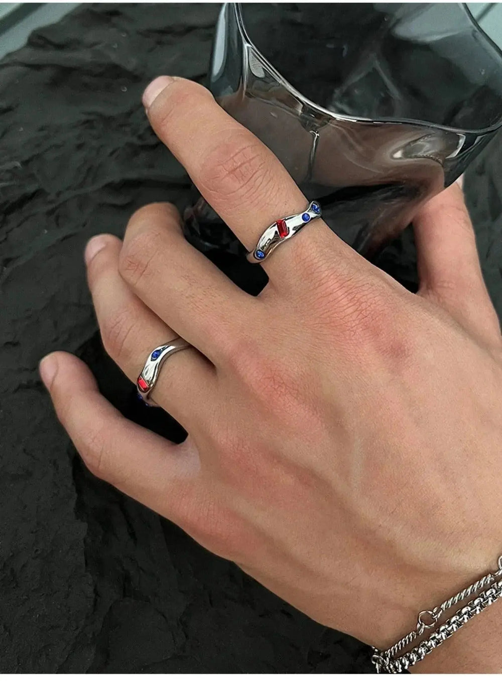 Blue Zircon Ring ArtsKoreanMan