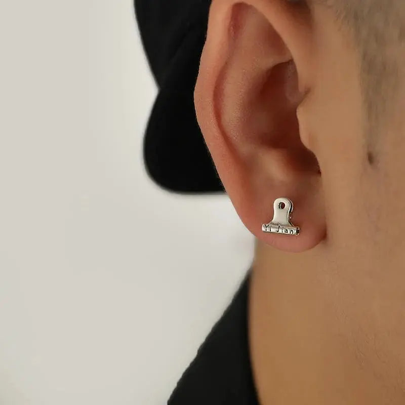 Book Clip Stud Earrings ArtsKoreanMan