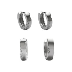 Broken Texture Hoop Earrings ArtsKoreanMan