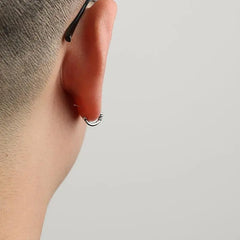 Buckle Design Hoop Earrings ArtsKoreanMan