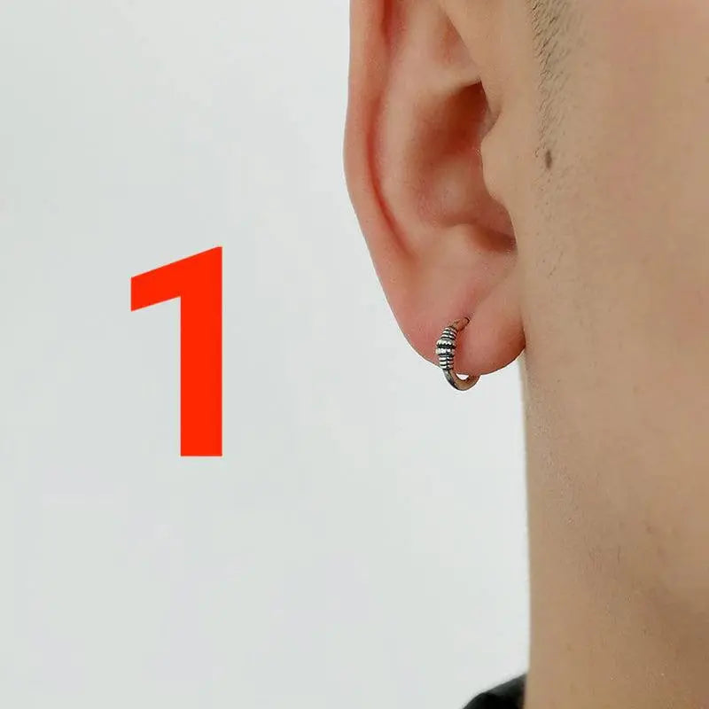 Buckle Design Hoop Earrings ArtsKoreanMan