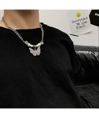 Butterfly Dangle Necklace ArtsKoreanMan