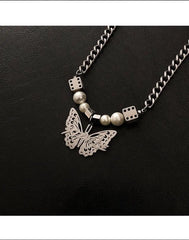 Butterfly Dangle Necklace ArtsKoreanMan