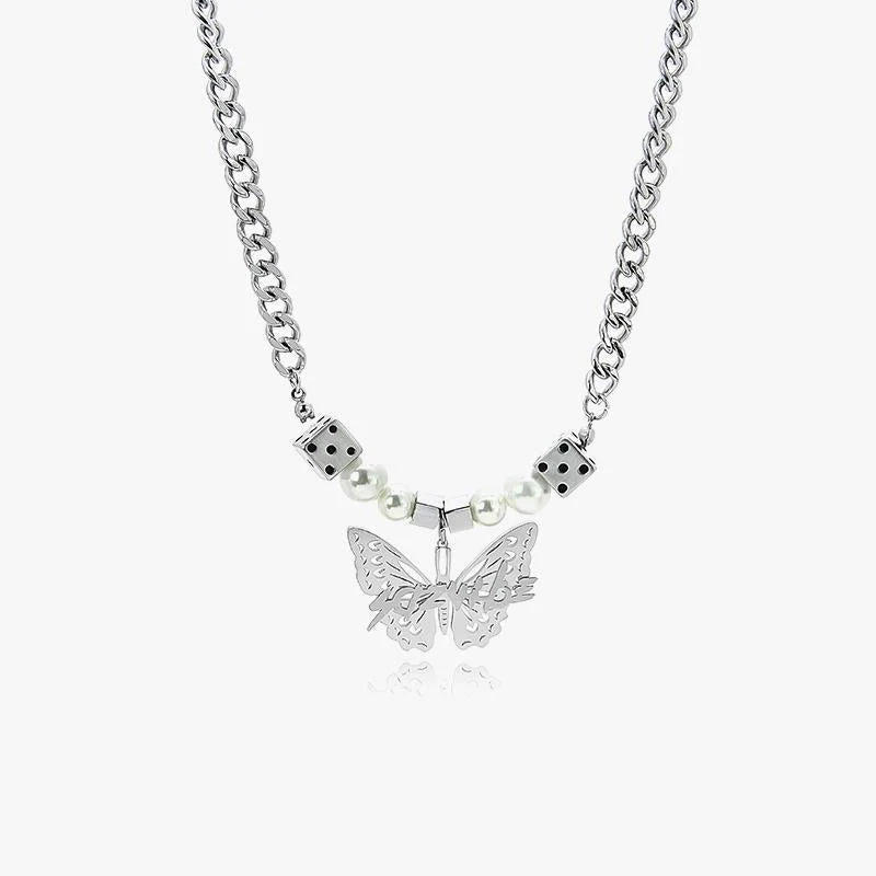 Butterfly Dangle Necklace