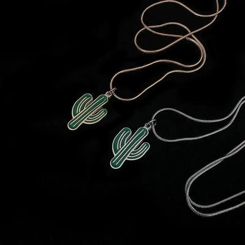 Cactus Pendant Necklace ArtsKoreanMan