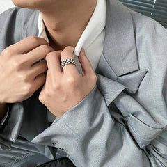 Checkerboard Ring ArtsKoreanMan