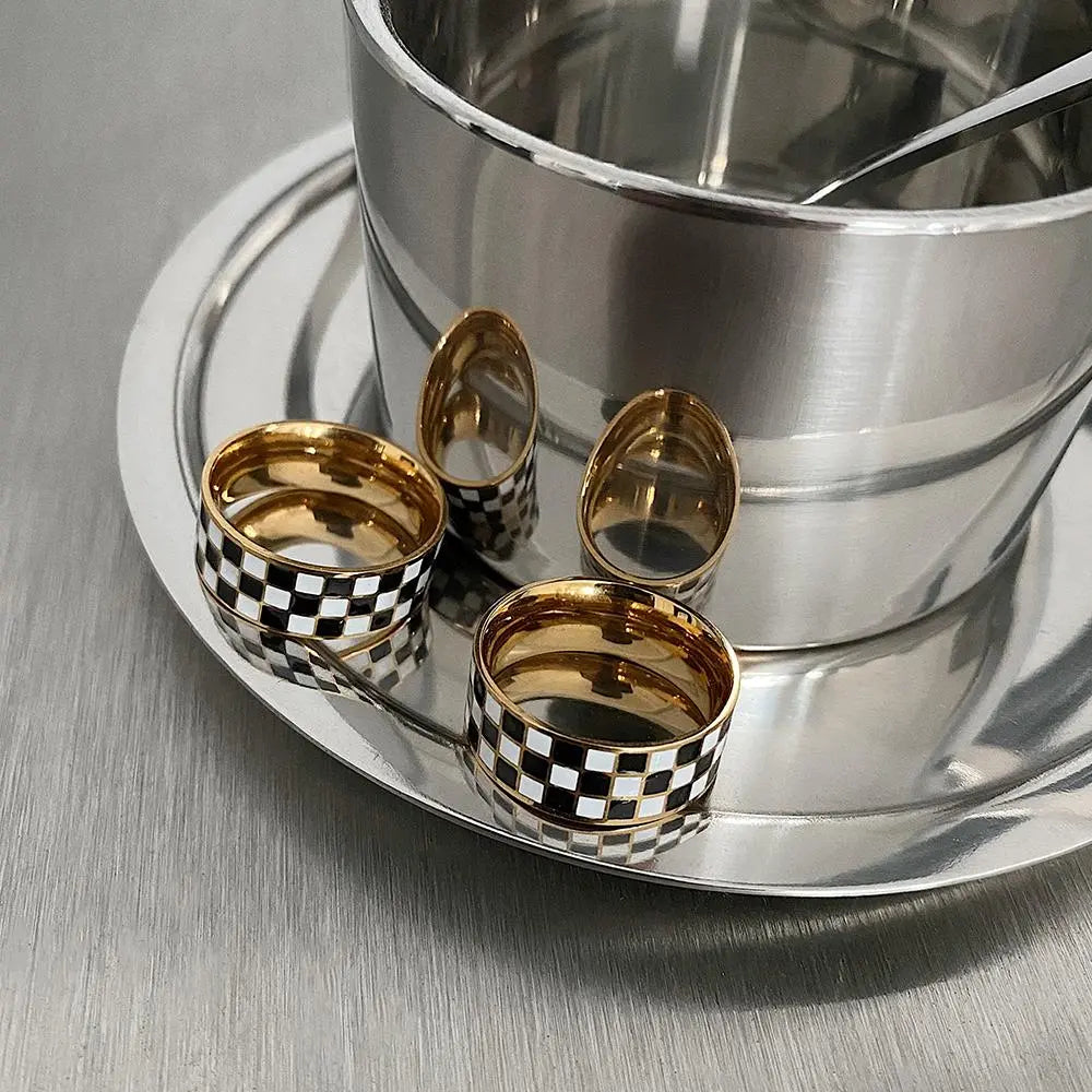 Checkerboard Ring ArtsKoreanMan