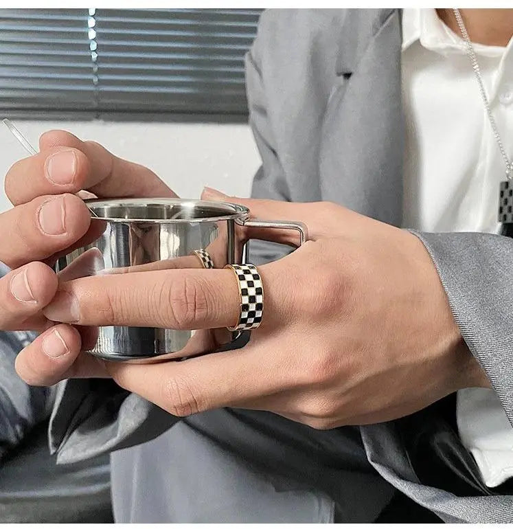 Checkerboard Ring ArtsKoreanMan