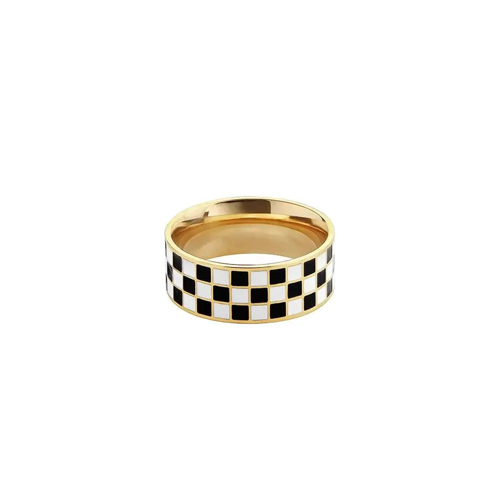 Checkerboard Ring ArtsKoreanMan