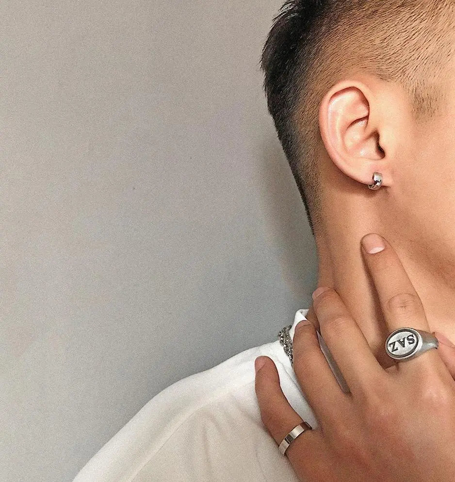 Circle Ring Earrings ArtsKoreanMan