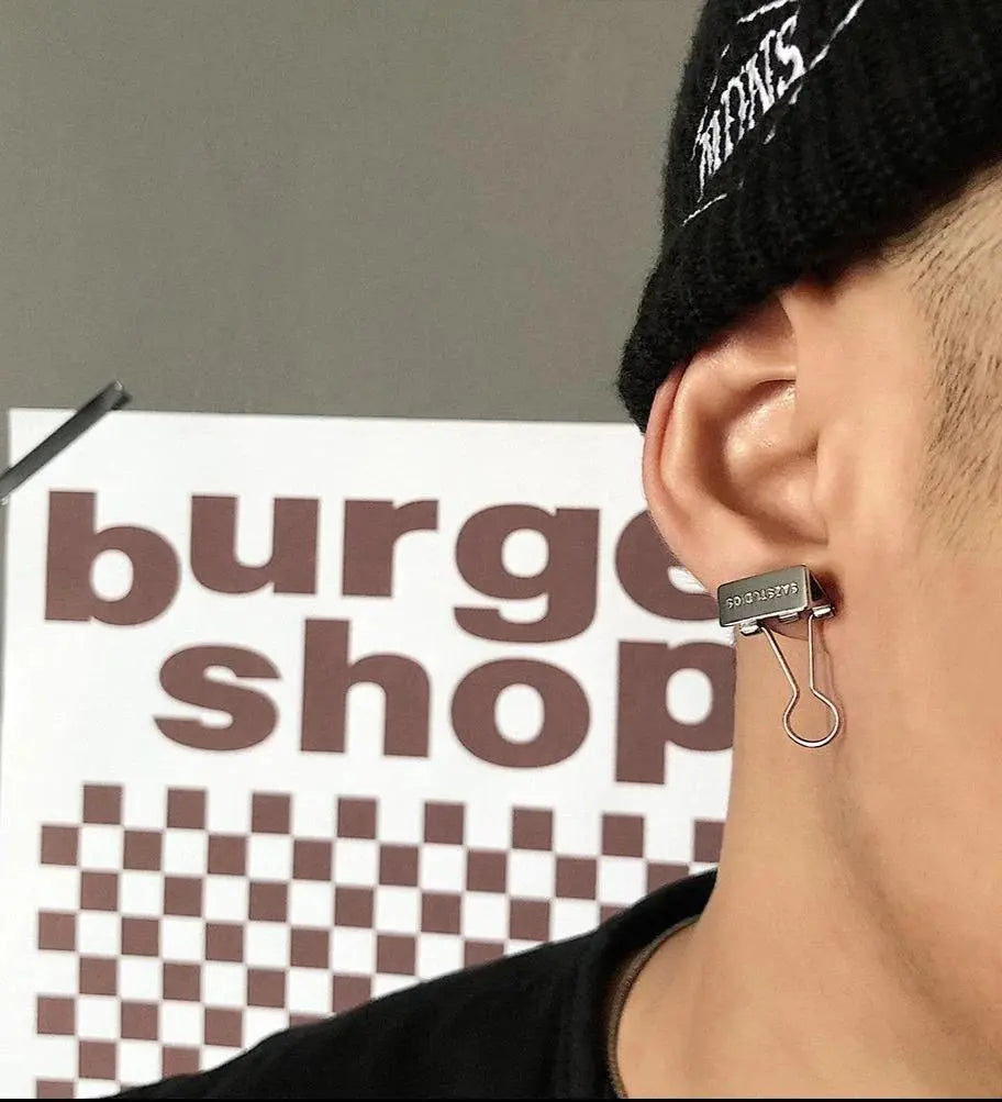 Clip Design Earrings ArtsKoreanMan