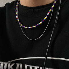 Color Bead Necklace ArtsKoreanMan