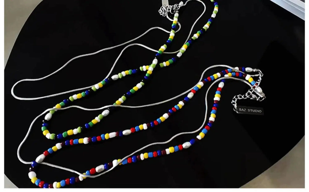 Color Bead Necklace ArtsKoreanMan