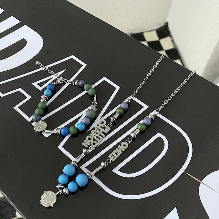 Color Beaded Stitching Necklace ArtsKoreanMan