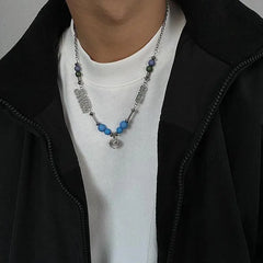 Color Beaded Stitching Necklace ArtsKoreanMan