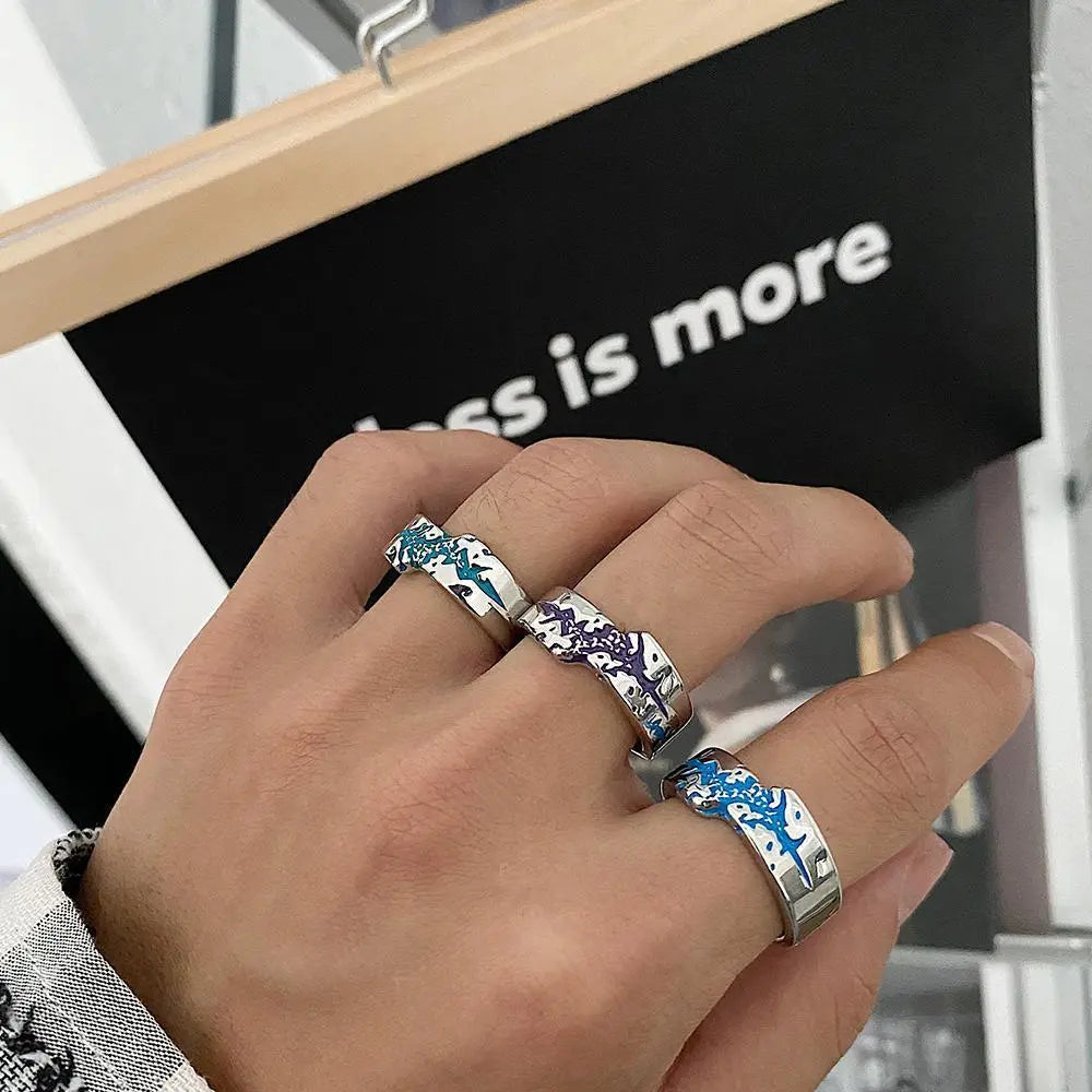 Color Irregular Ring ArtsKoreanMan