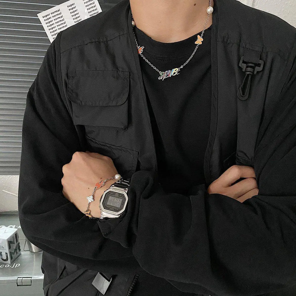 Color Stitching Necklace & Bracelet ArtsKoreanMan