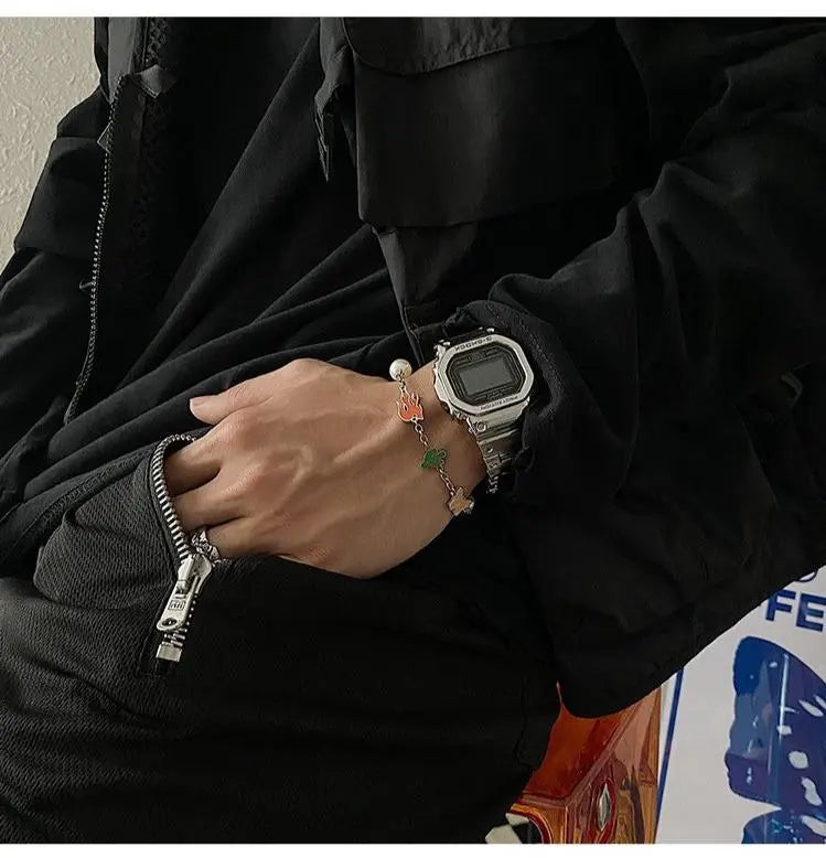 Color Stitching Necklace & Bracelet ArtsKoreanMan