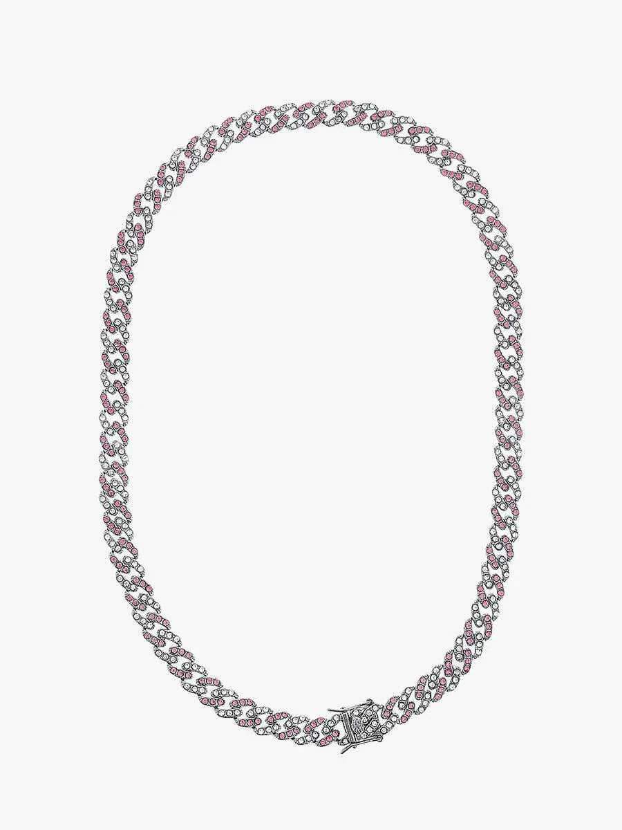 Colored Diamond Cuban Chain Necklace ArtsKoreanMan