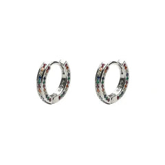 Colored Zircon Hoop Earrings ArtsKoreanMan