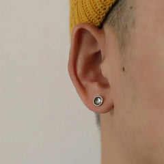 Concave Round Earrings ArtsKoreanMan