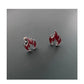 Creative Flame Stud Earrings ArtsKoreanMan