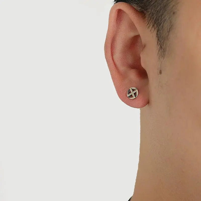 Cross Lucky Earrings ArtsKoreanMan