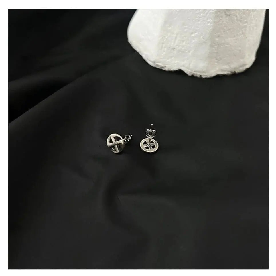 Cross Lucky Earrings ArtsKoreanMan