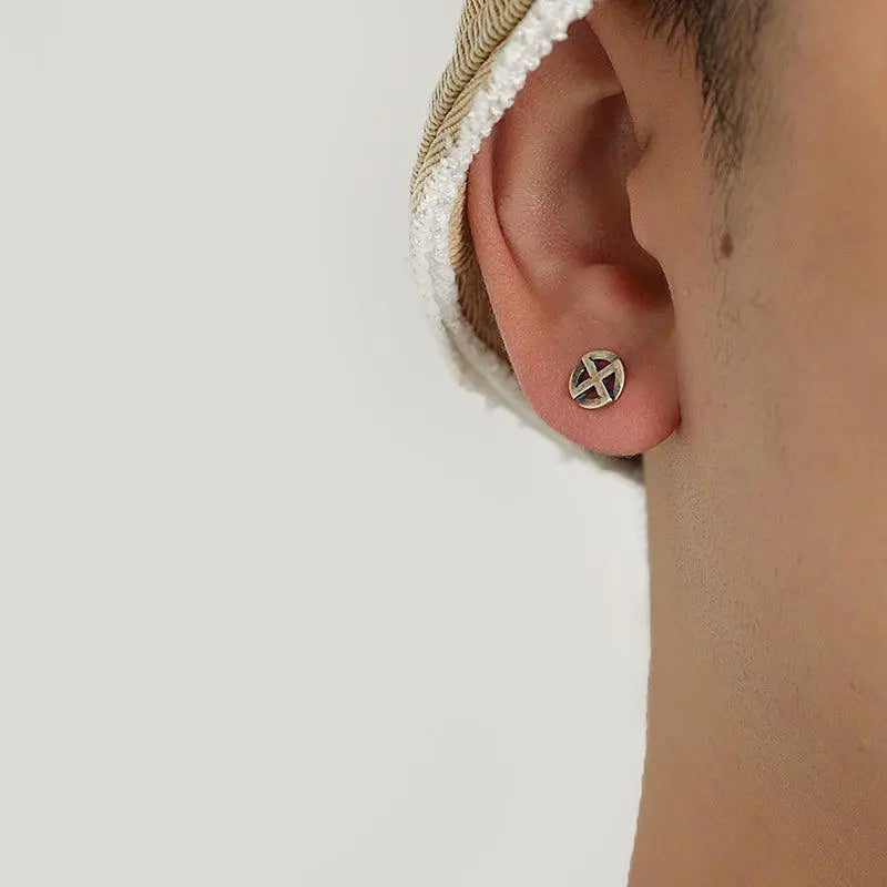 Cross Lucky Earrings ArtsKoreanMan