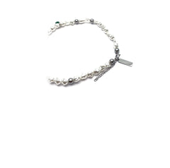 Cross Pearl Stitching Necklace ArtsKoreanMan