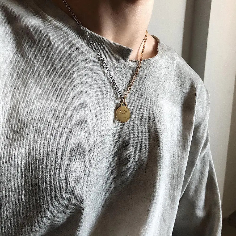 Crying Face Necklace ArtsKoreanMan