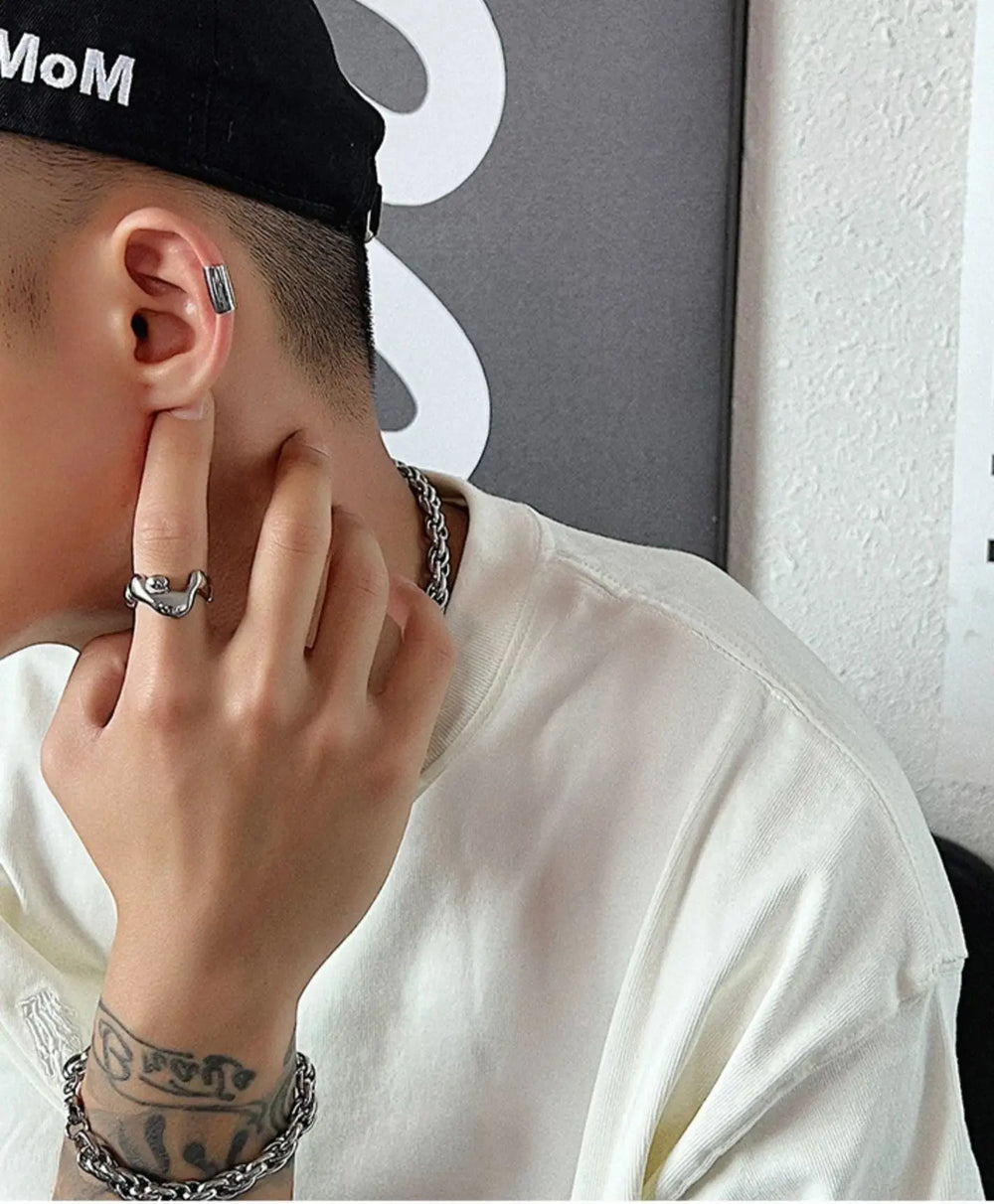 Cylinder Ear Clips ArtsKoreanMan