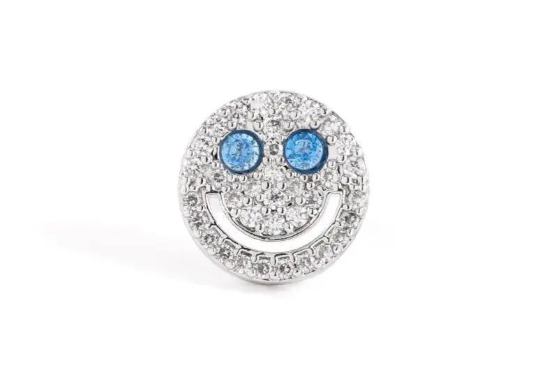 Diamond Smiley Face Earrings ArtsKoreanMan