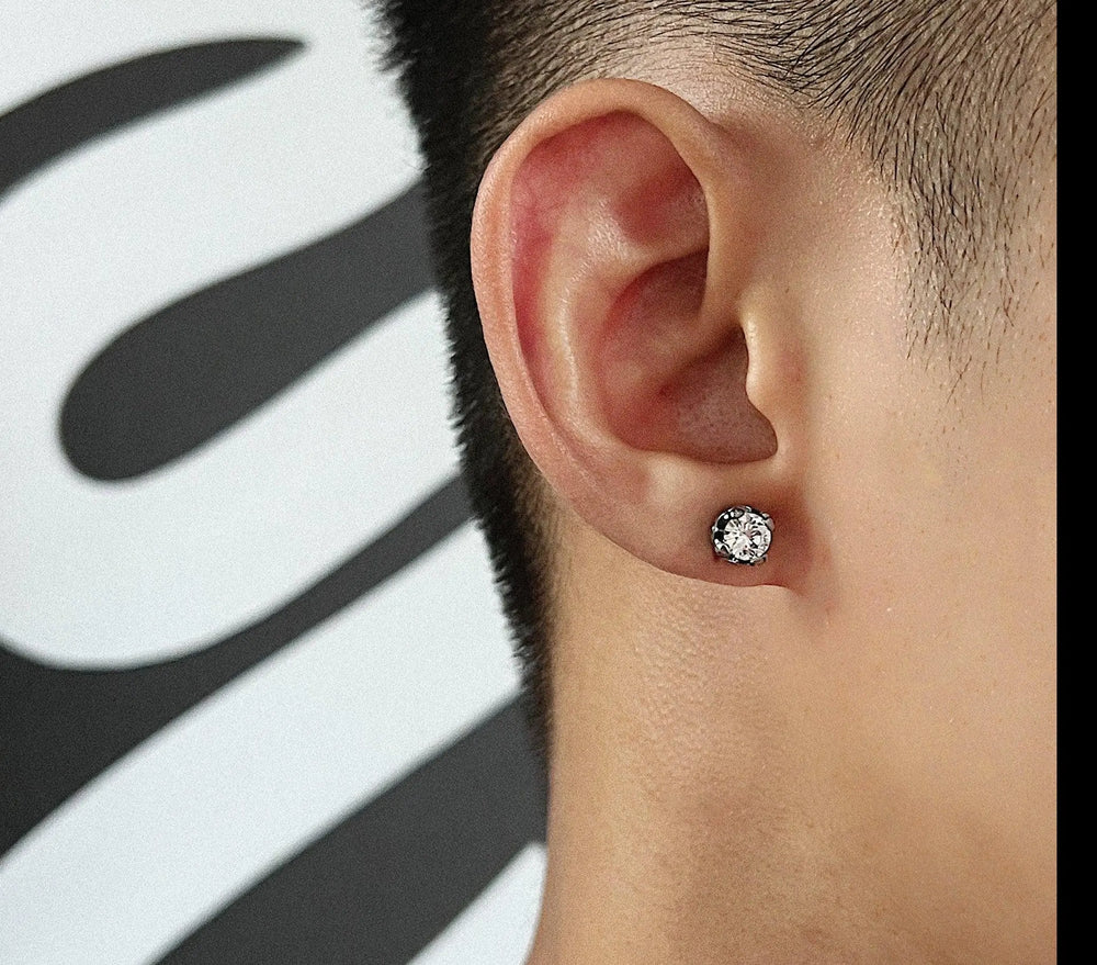 Diamond Stud Earrings ArtsKoreanMan