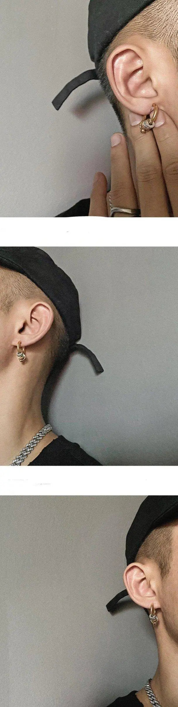 Diamond-Studded Earrings ArtsKoreanMan