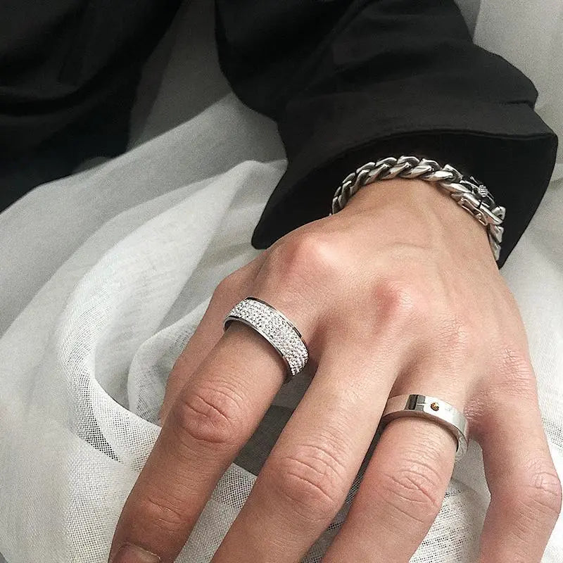 Diamond-Studded Ring ArtsKoreanMan