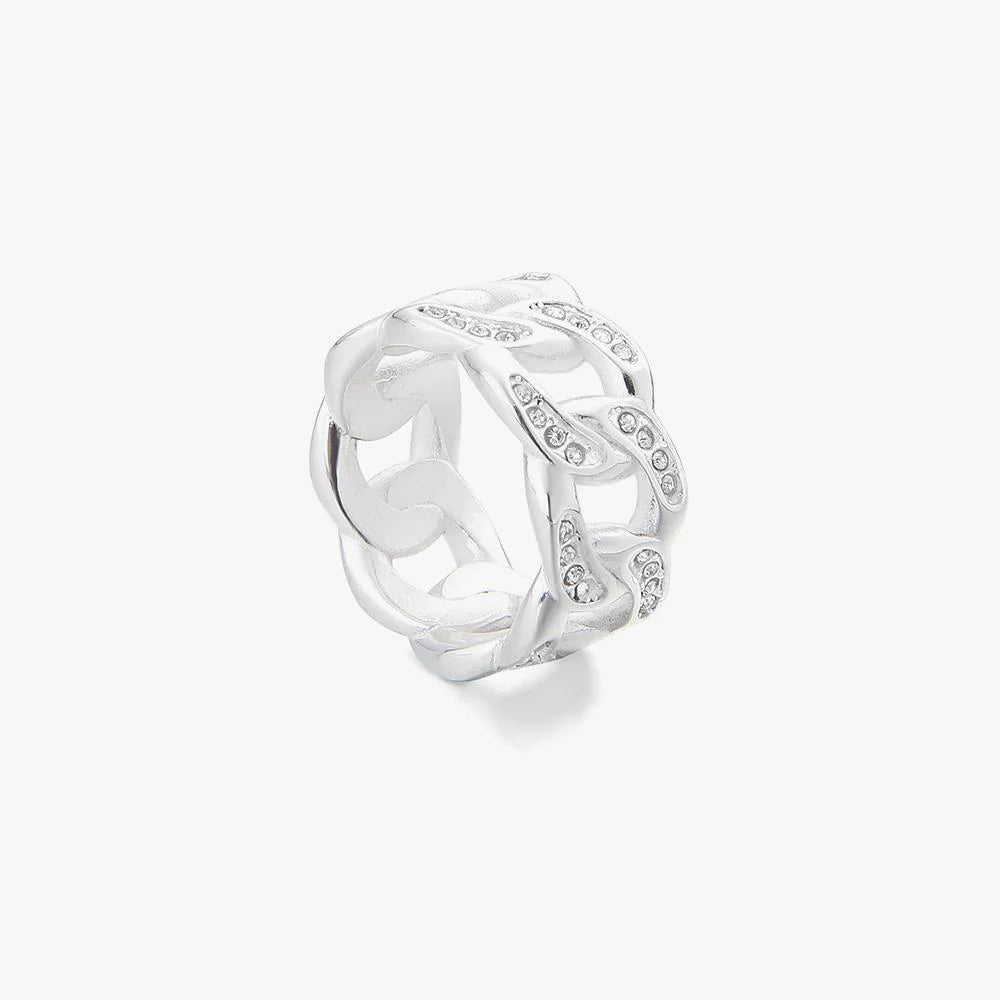 Diamonds Titanium Ring