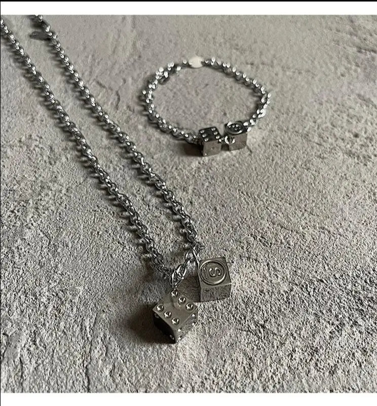 Dice Pendant Necklace ArtsKoreanMan